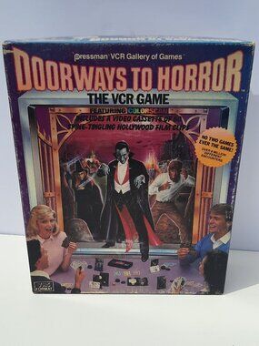 Pressman VCR Gallery Of Games Doorways To Horror The VCR Game, Complete